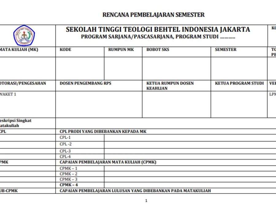 Template RPS Mata Kuliah 2026